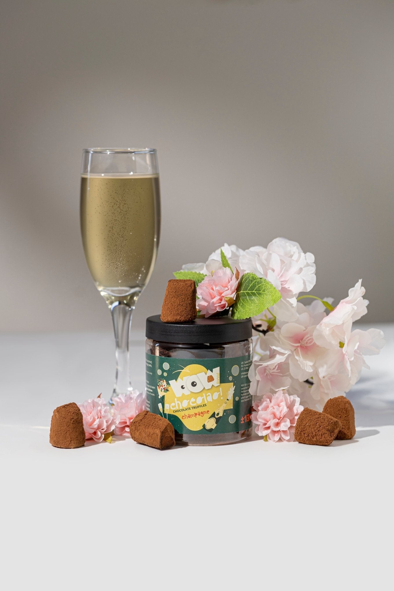 Champagne - Mother's day chocolate truffles - Gifting jar 130g