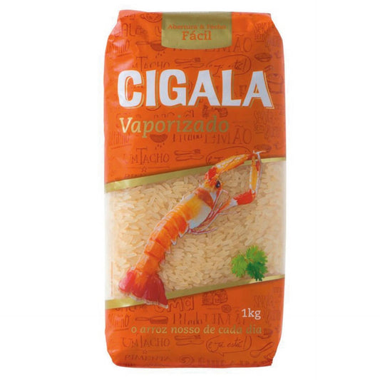 Cigala Arroz Vaporizado 1kg — parboiled (vapourised) rice with separate, fluffy grains - Desapega.nl