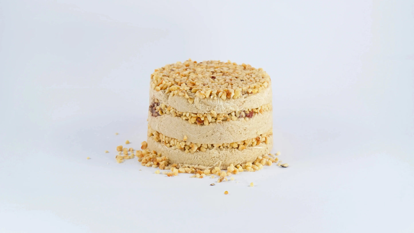 Premium Halva Cake – 450g – Hazelnut & Chocolate
