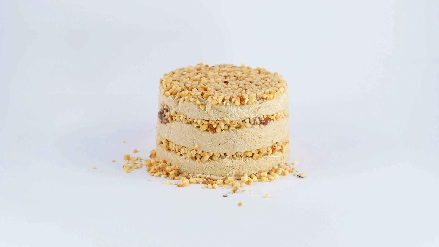 Bolo Halva Premium – 450g – Avelã e Chocolate