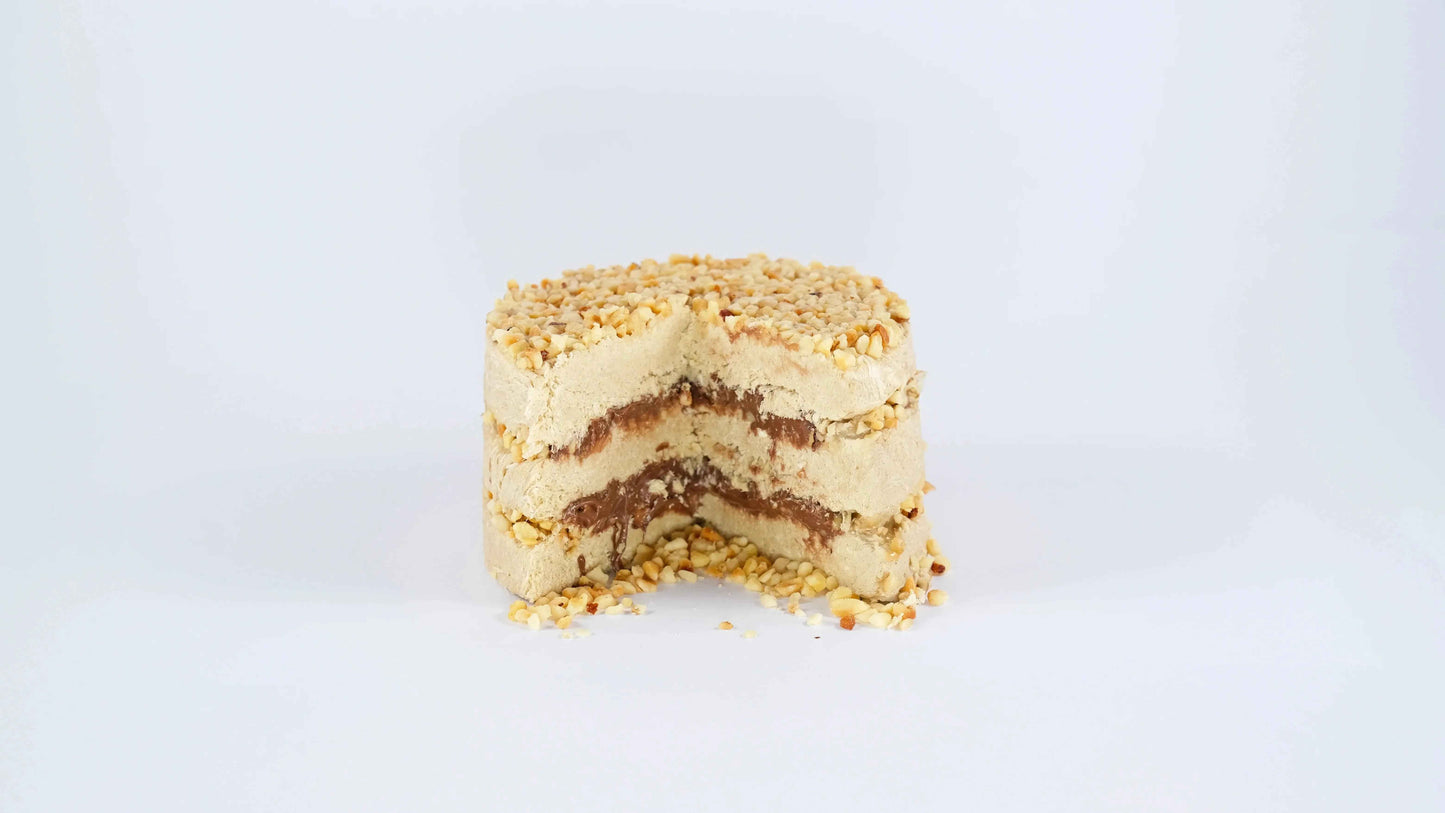Bolo Halva Premium – 450g – Avelã e Chocolate
