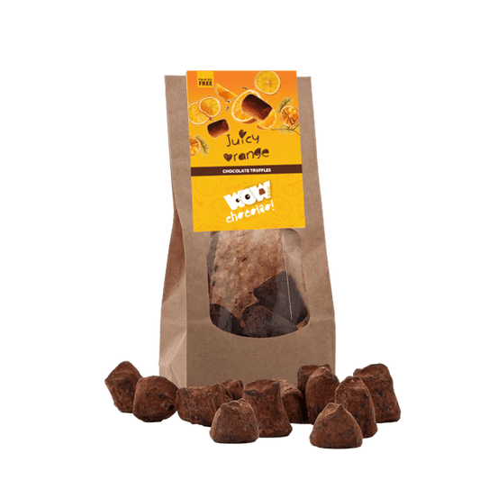 Confit Orange chocolate truffles - Christmas Edition - Biodegradable bag 130g