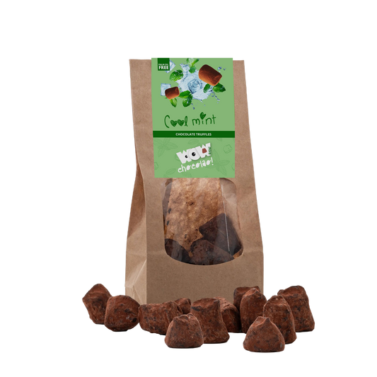 Muntchocoladetruffels - Biologisch afbreekbare zak 130 g