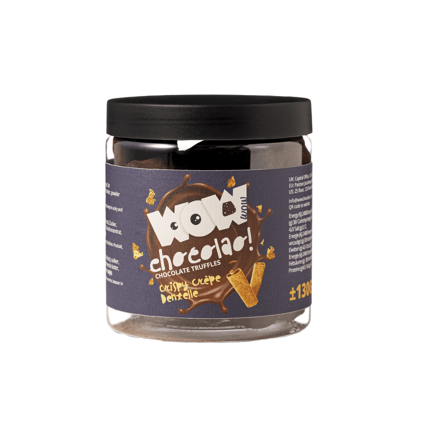 Crispy Crepe Dentelle Chocolate Truffles - 130g Gifting jar