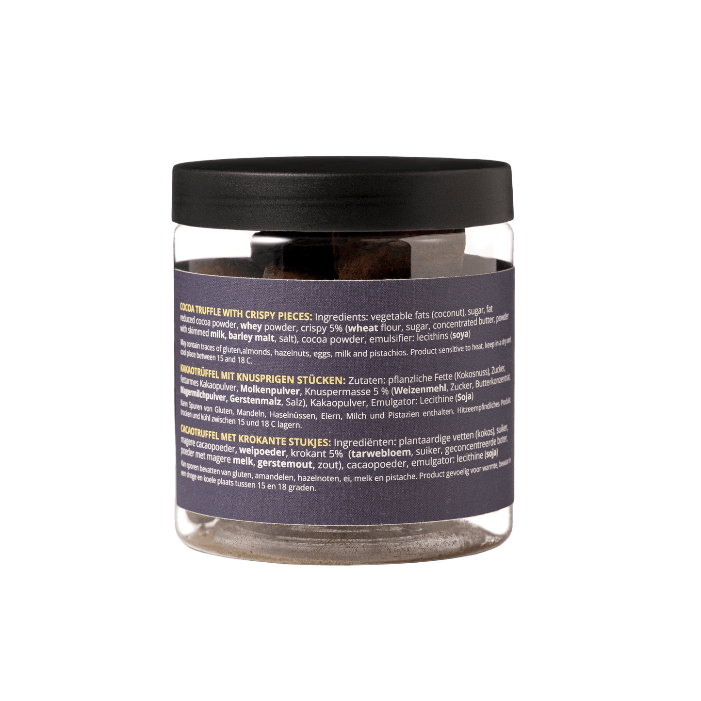 Crispy Crepe Dentelle Chocolate Truffles - 130g Gifting jar