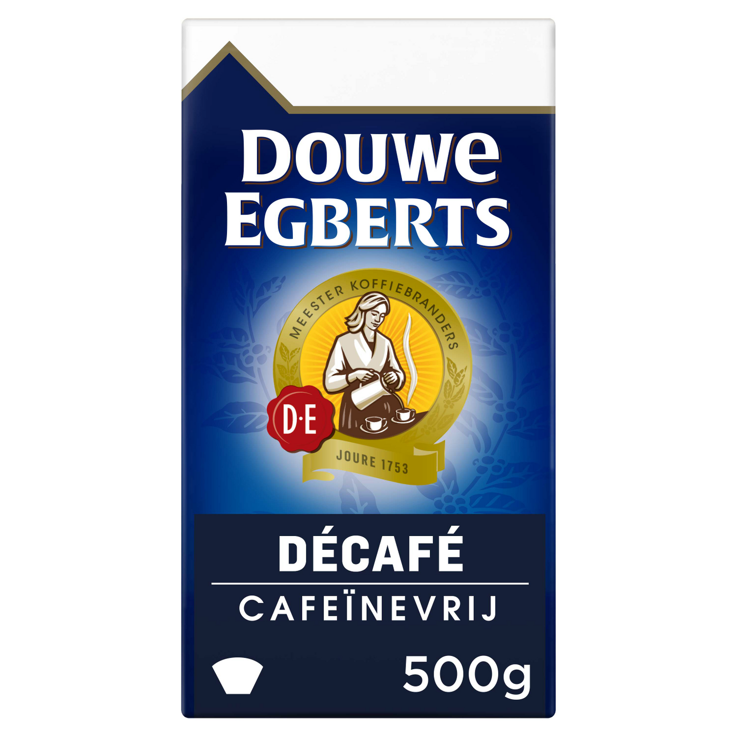 Douwe Egberts Décafé Filterkoffie 500g package - premium Dutch decaffeinated ground coffee - Desapega.nl