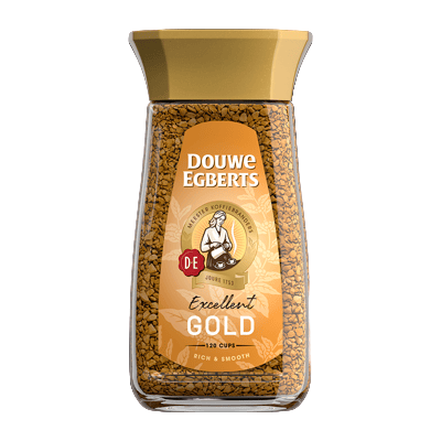 Douwe Egberts Pure Gold instant coffee jar 200g premium Dutch coffee blend - Desapega.nl