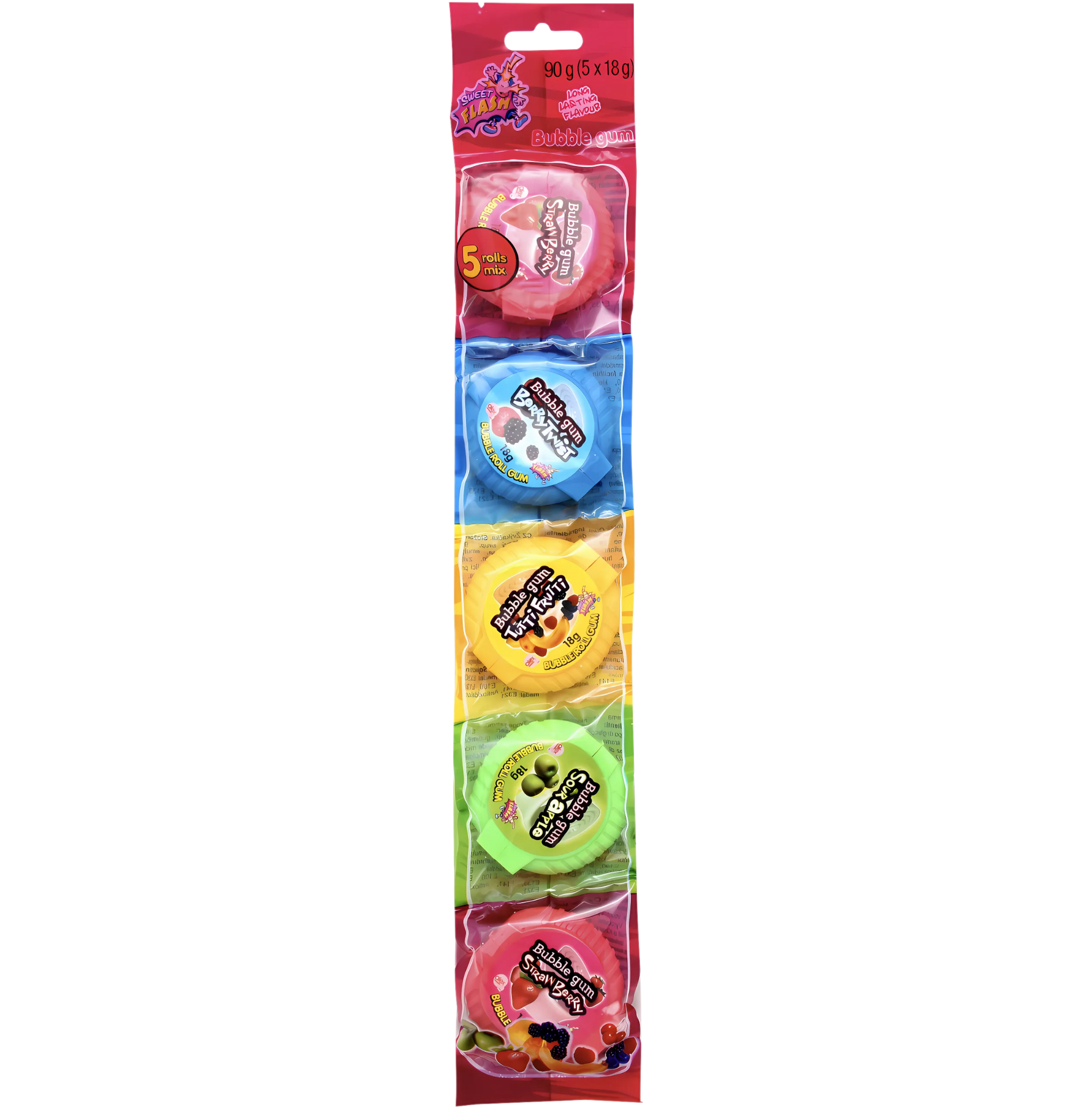 Dr. Candy bubblegum pack with assorted fruity flavors, classic chewy texture, and vibrant packaging - Desapega.nl