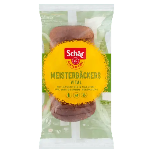 Dr. Schär Meisterbäcker Vital gluten-free bread 350g package with visible seeds and whole grains - Desapega.nl