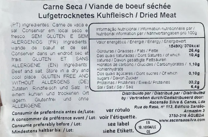 Carne Seca de Vaca (Dried Beef)