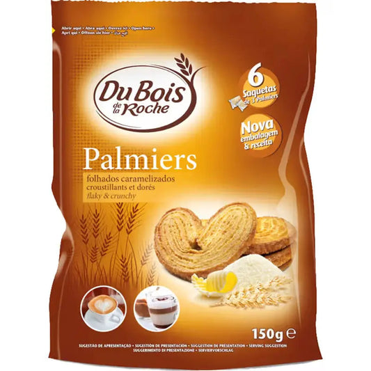 Du Bois De La Roche Palmiers 150g classic French puff pastry cookies golden baked pastry - buy from Desapega.nl