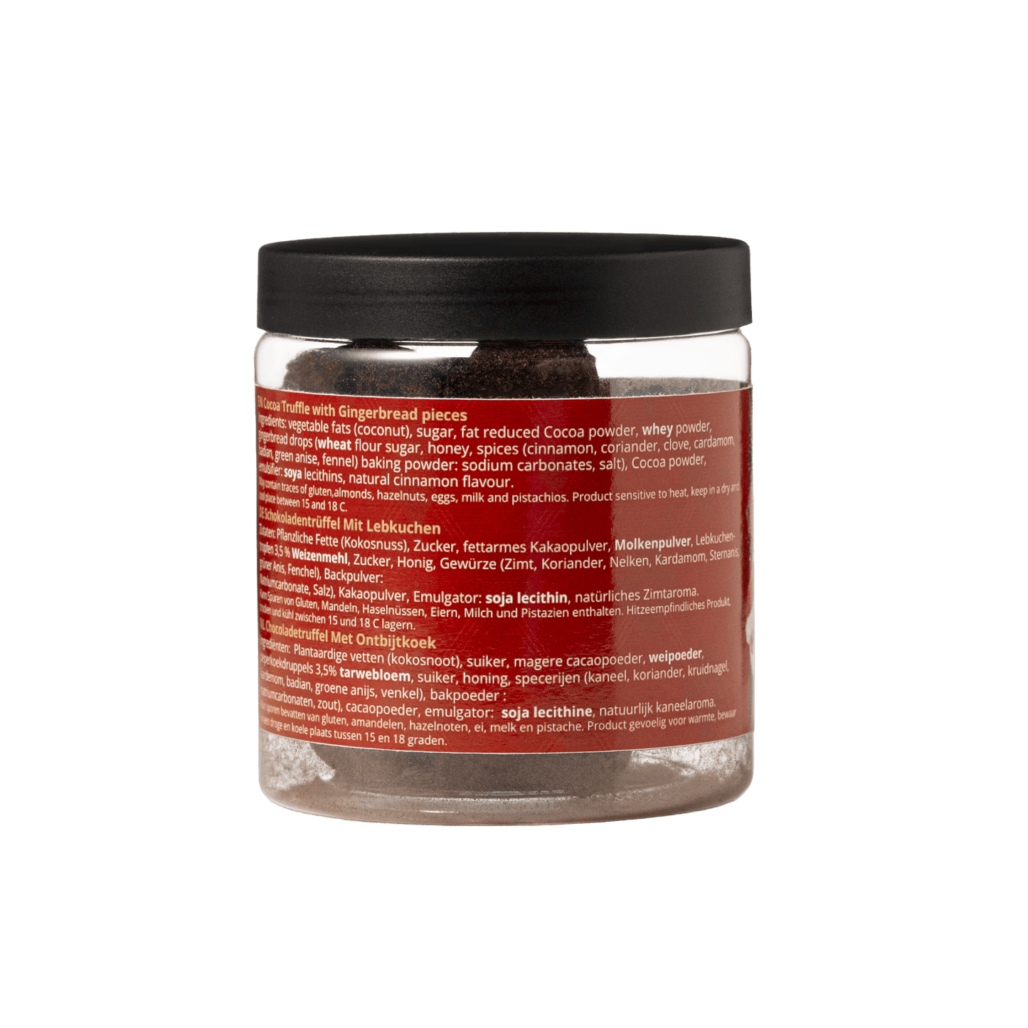 Gingerbread - Christmas Chocolate Truffles - Gifting jar 130g
