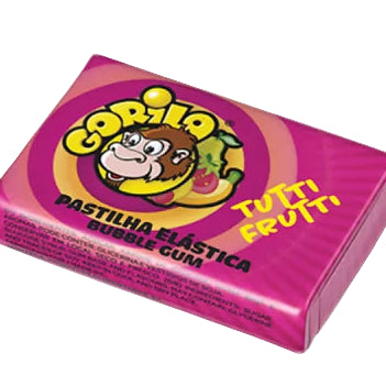 Gorila Pastilhas Elásticas assorted flavors Portuguese bubble gum single unit packaging - buy from Desapega.nl - Tutti Frutti
