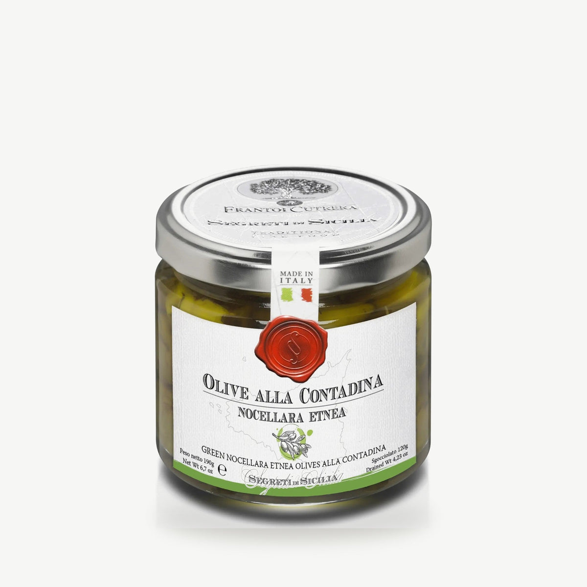 Groene Nocellara Etnea Olijven alla Contadina