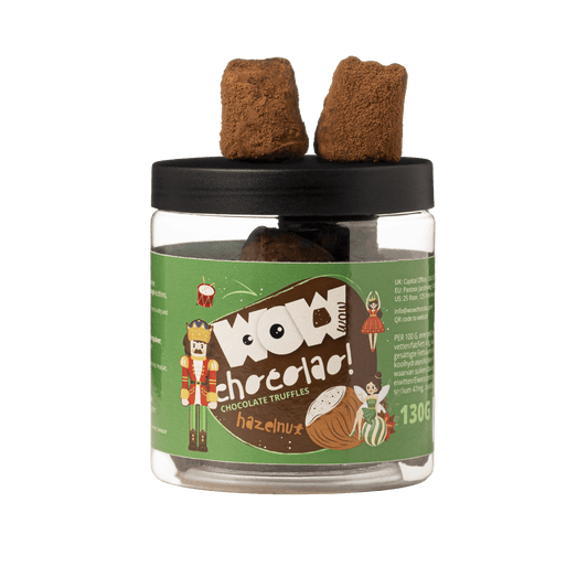 Hazelnut Chocolate Truffles - Christmas Edition - 130g Gifting jar