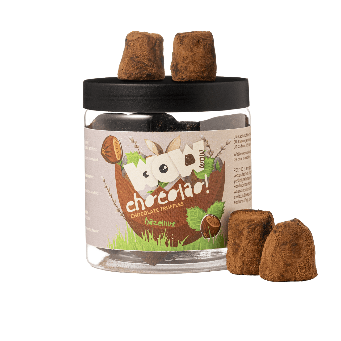 Hazelnut - Easter Chocolate Truffles - 130g Gifting jar