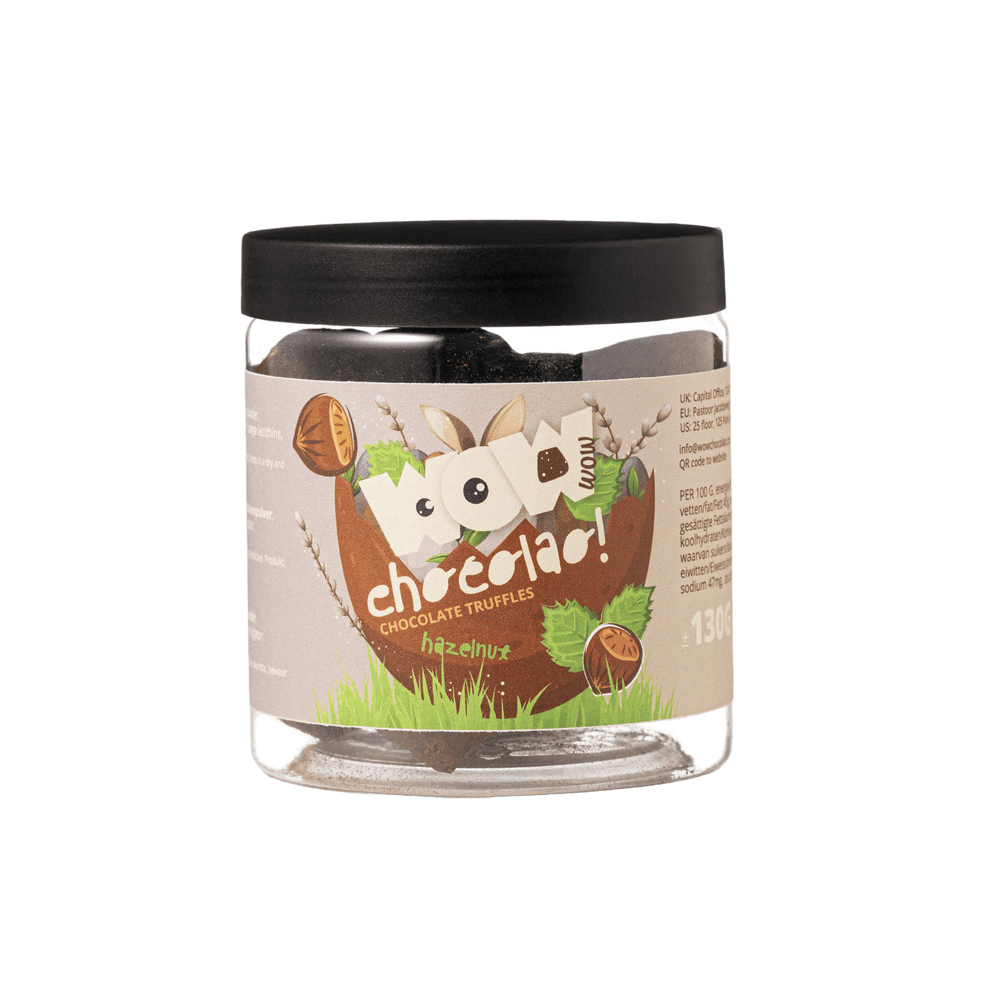 Hazelnut - Easter Chocolate Truffles - 130g Gifting jar