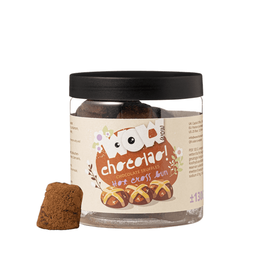 Hot Cross Bun - Chocolate Truffles - Easter - Gifting Jar 130g
