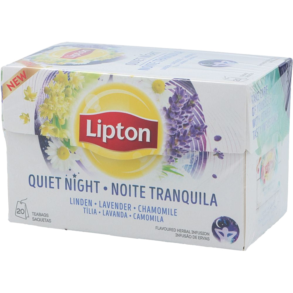 Lipton Infusão Noite Tranquila herbal tea bags, caffeine-free, calming nighttime blend - Desapega.nl