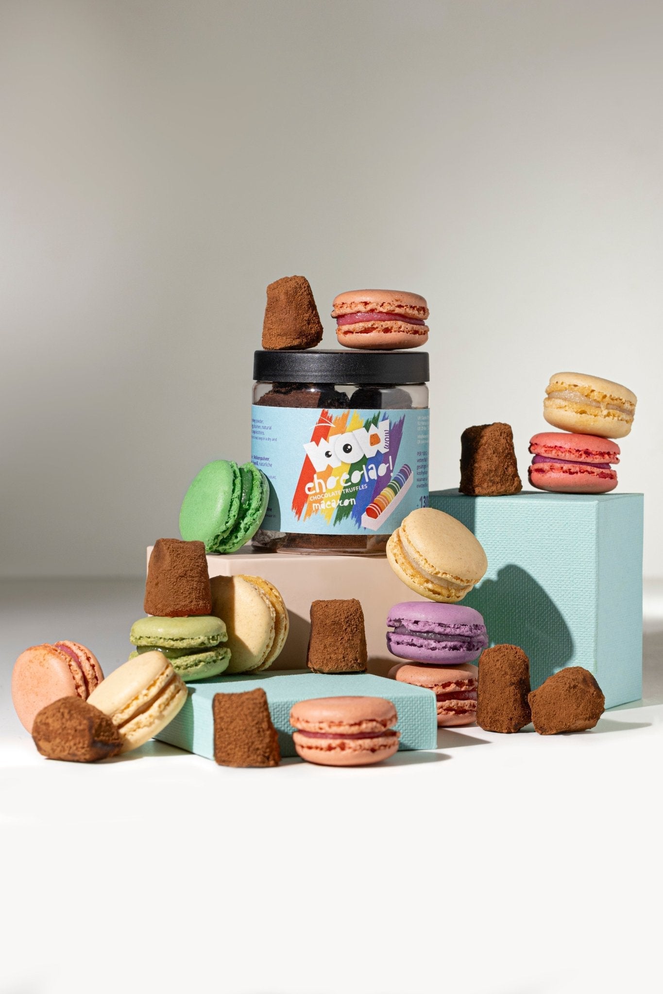 Macaron Pride month Chocolate Truffles - 130g Gifting jar