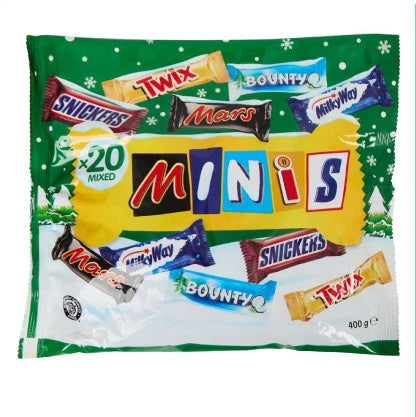 Mars Candybar Minis 400g - assortment of mini Twix, Mars, Bounty and Snickers chocolate bars - buy from Desapega.nl