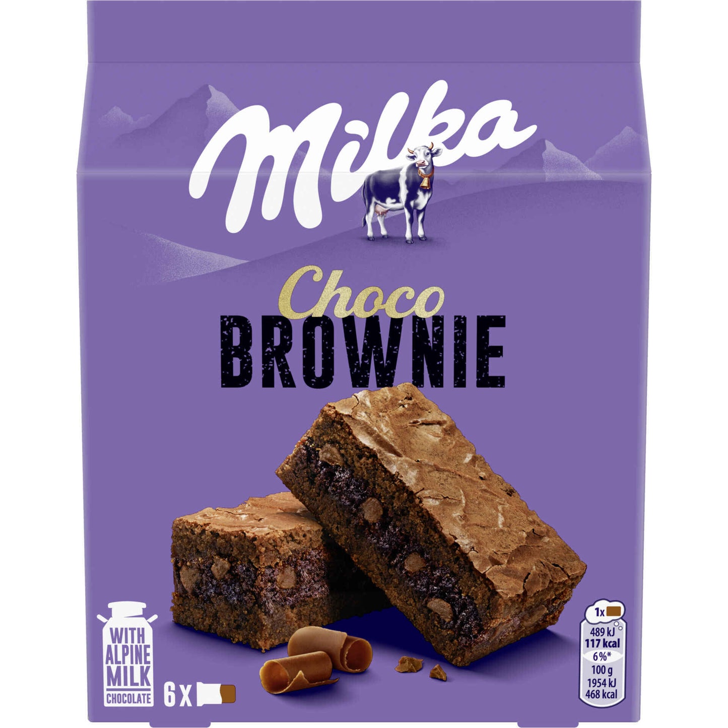 Milka Bolo Choco Brownie 150g package with 6 individual chocolate brownies - Desapega.nl