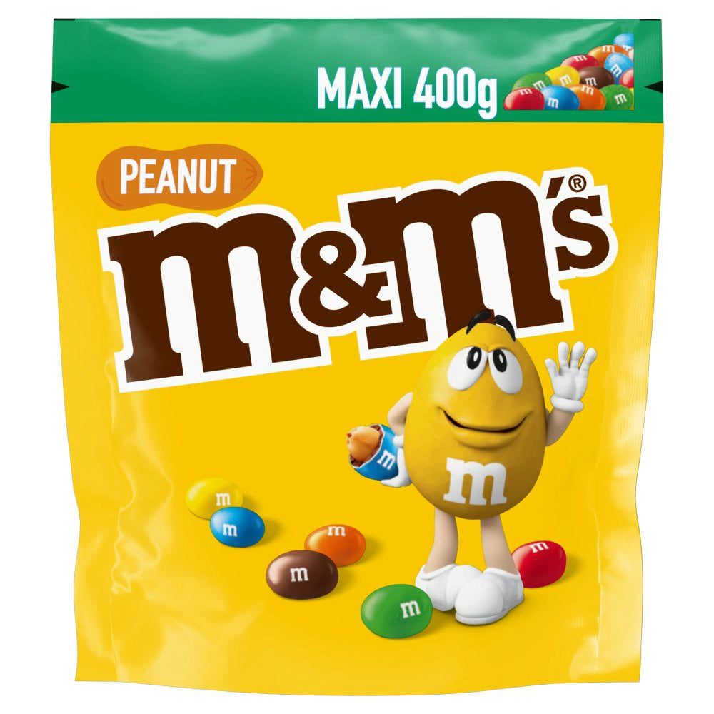 M&M's Drageias de Chocolate com Amendoim 400g pack with peanuts and colorful candy shell - buy from Desapega.nl