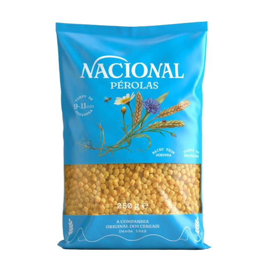 Nacional Massa Pérolas Cuscus 250g — pearl (Israeli) couscous made from durum wheat semolina - Desapega.nl