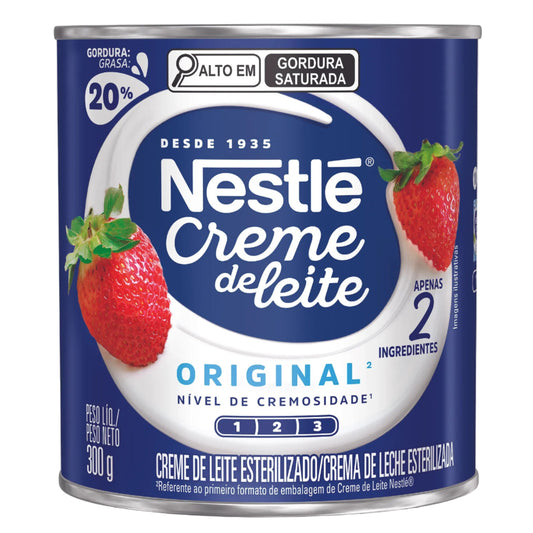 Nestlé Creme de Leite Esterilizado Homogeneizado Original 300g — sterilized homogenized cream 20% fat - Desapega.nl