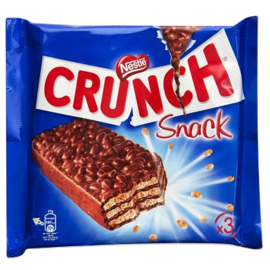 Nestlé Crunch Snack chocoladewafels with crispy wafer and chocolate coating, 90g pack - Desapega.nl