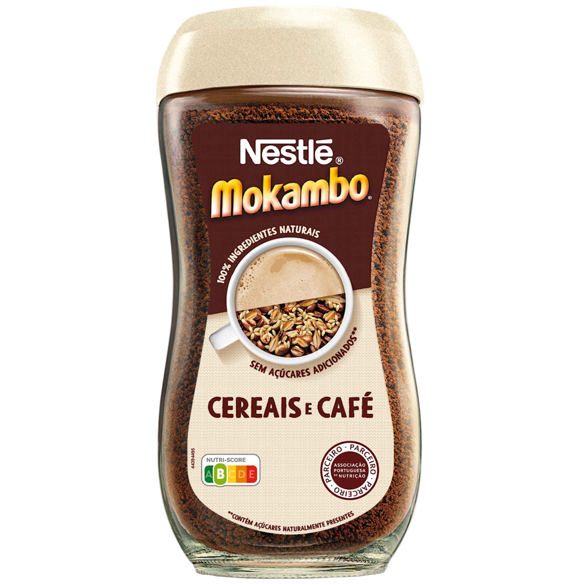 Nestlé Mokambo Bebida de Cereais com Café 200g jar with Portuguese cereal coffee blend - buy from Desapega.nl