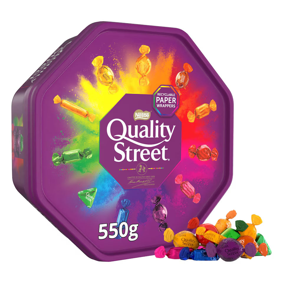 Nestlé Quality Street 550g tub assorted chocolates iconic British festive sweets - buy from Desapega.nl