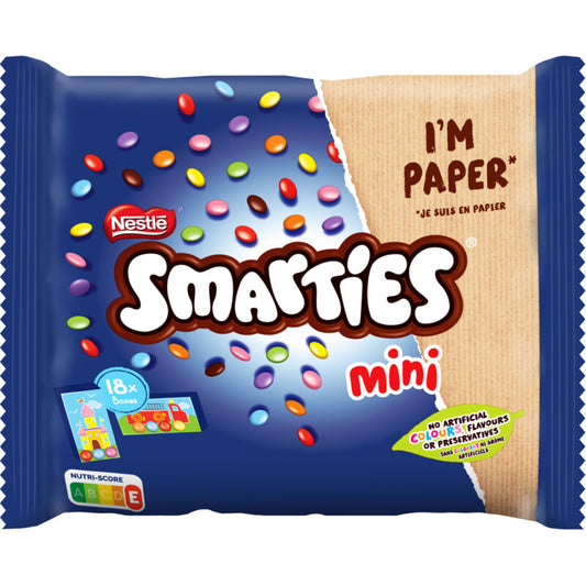 Nestlé Smarties Mini 18-pack — 18 small boxes of colorful milk-chocolate Smarties, total 259 g - Desapega.nl
