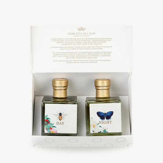 NOBLEZA DEL SUR – Geschenkset Olijfolie ECO DAY &amp; ECO NIGHT