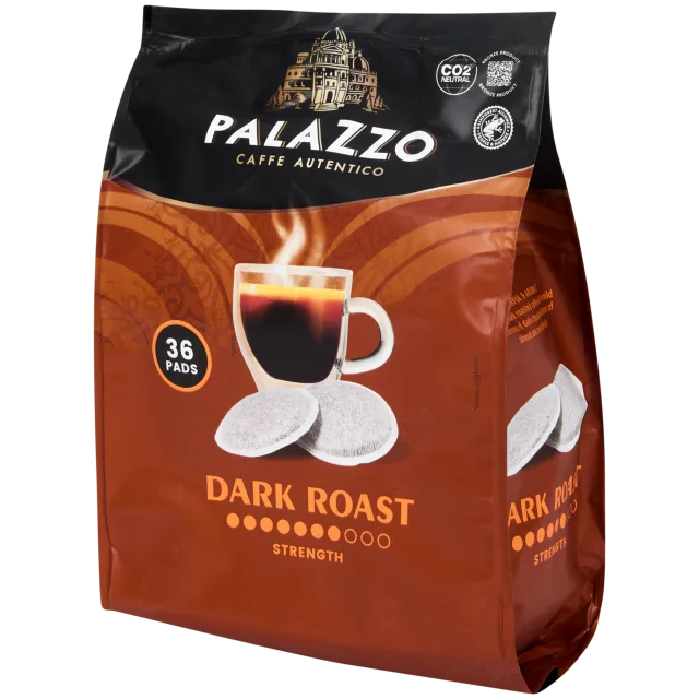 Palazzo Dark Roast Coffee Pods 250g package for Senseo machines - bold Dutch coffee - Desapega.nl