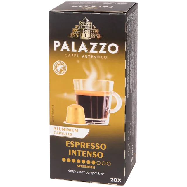 Palazzo Espresso Intenso coffee capsules 20-pack Nespresso compatible for bold authentic espresso at home - Desapega.nl