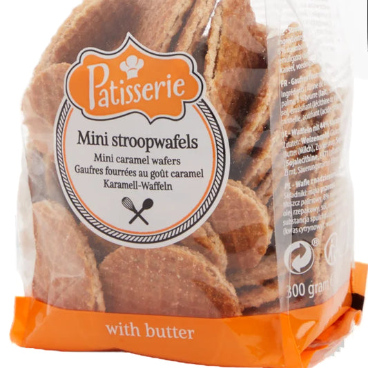 Patisserie Mini-Stroopwafels 300g - authentic Dutch mini syrup waffles made with real butter and caramel - Desapega.nl