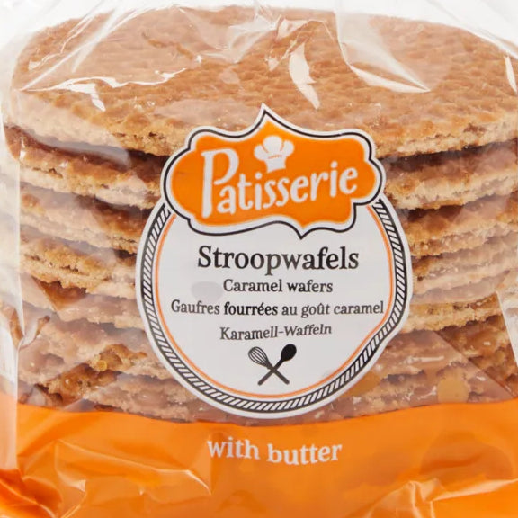 Patisserie Stroopwafels 400g pack with buttery caramel filling, Dutch syrup waffles, 10 pieces - Desapega.nl