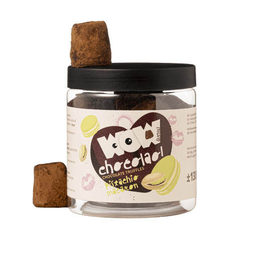 Pistachio Macaroon Chocolate Truffles - 130g Valentine Gifting Jar