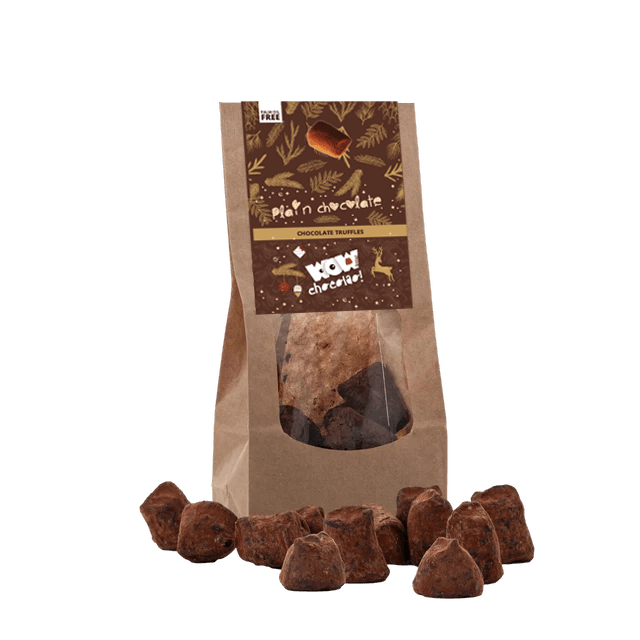 Plain Chocolate Truffles - Christmas Edition - Biodegradable bag 130g