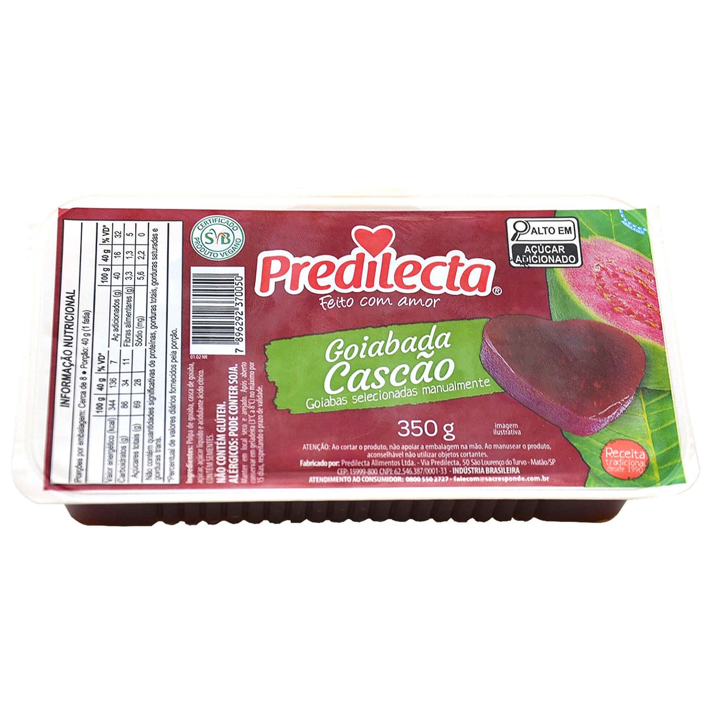 Predilecta Goiabada Cascão 350g guava paste, gluten-free, traditional Brazilian sweet - buy from Desapega.nl