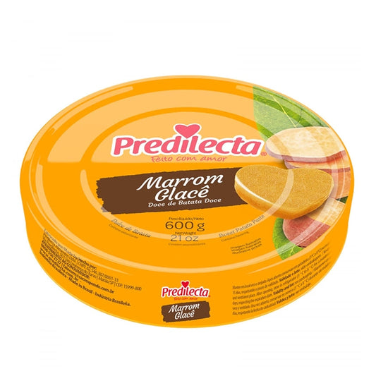 Predilecta Marrom Glacê Doce de Batata 600g — candied sweet potato paste in a 600 g can - Desapega.nl