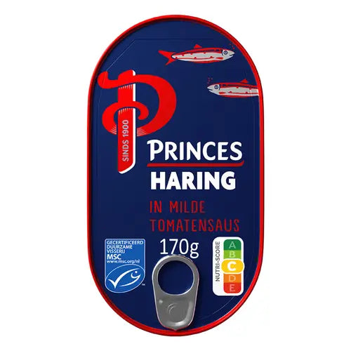 Princes Haringfilet 170g can - Dutch herring fillets in mild tomato sauce, ready to eat - Desapega.nl