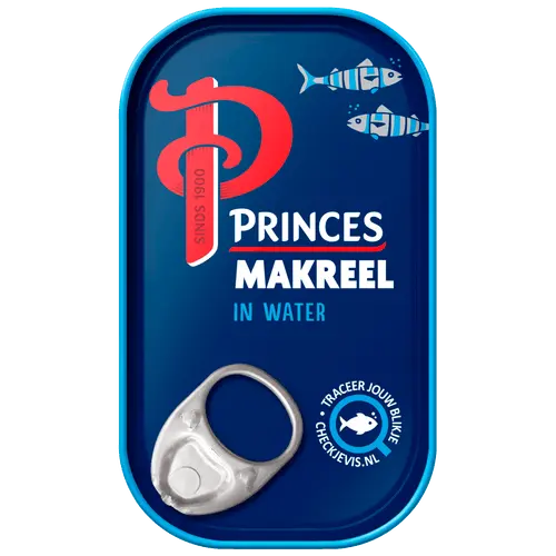 Princes Makreelfilet in Water 125g can - premium mackerel fillets packed in water - Desapega.nl