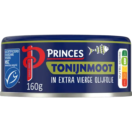 Princes Tonijnmoot in Extra Virgin Olive Oil 160g tin - Portuguese premium skipjack tuna chunks - Desapega.nl