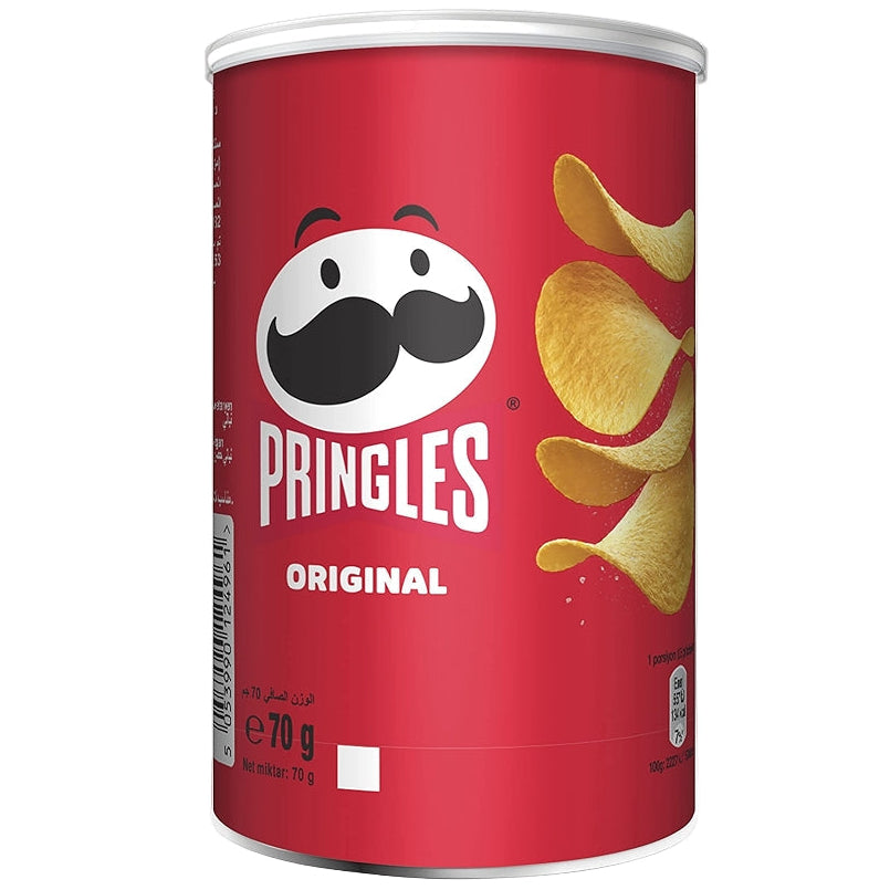 Pringles Original 70g can with iconic stackable potato crisps and classic flavor - Desapega.nl