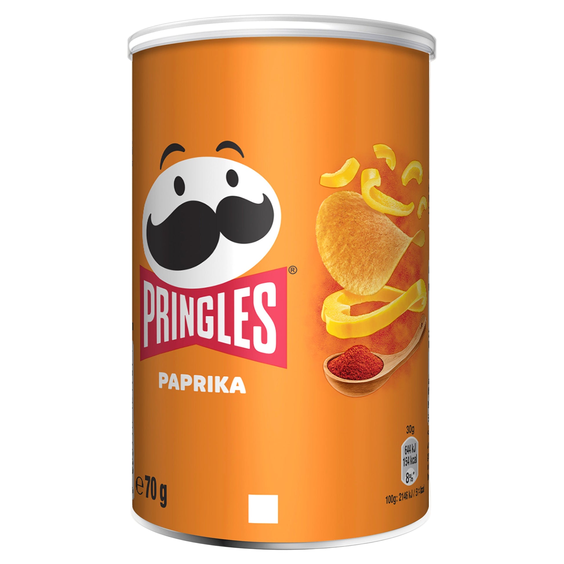 Pringles Paprika 70g - Hot & Spicy Potato Chips in iconic tube packaging - Desapega.nl