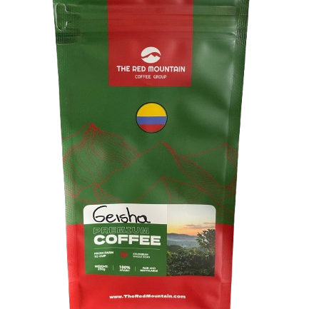 Red Mountain Geisha — Never Gutierrez, Villa Hermosa (Tolima), Colombia — 250 g light roast specialty coffee (Geisha) - Desapega.nl