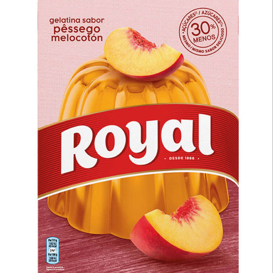 Royal Gelatina em Pó Sabor Pêssego 114g (2x57g) — peach gelatin powder sachets - Desapega.nl