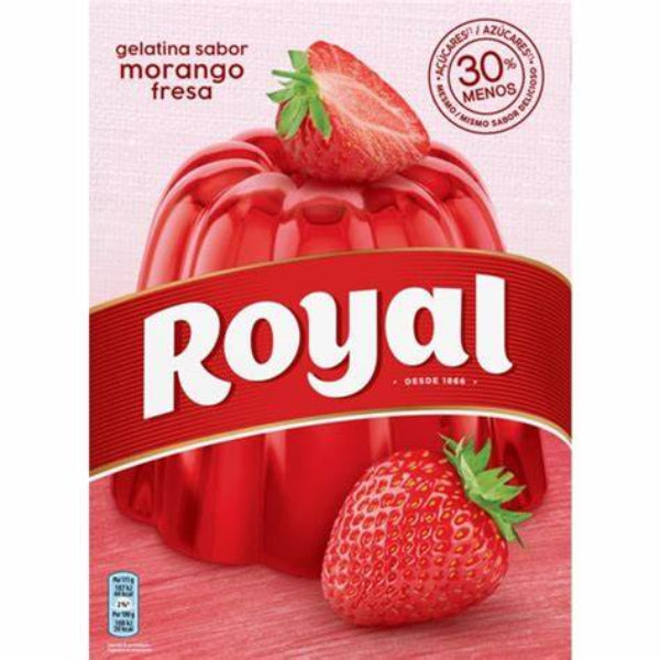 Royal Gelatina em Pó de Morango 114g (2x57g) — strawberry gelatin powder sachets - Desapega.nl